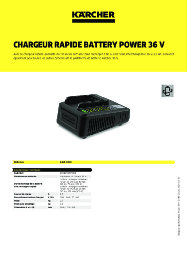 Informations sur le produit