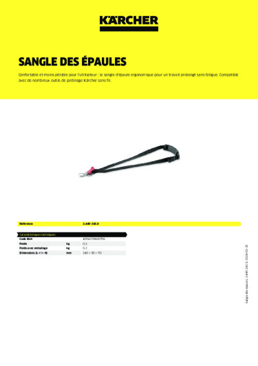 Informations sur le produit