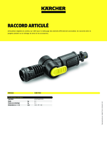 Informations sur le produit