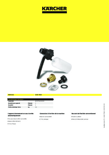 Informations sur le produit