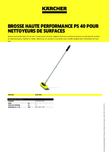 Informations sur le produit