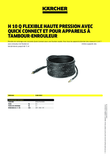 Informations sur le produit