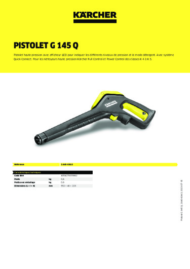 Informations sur le produit