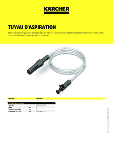 Informations sur le produit