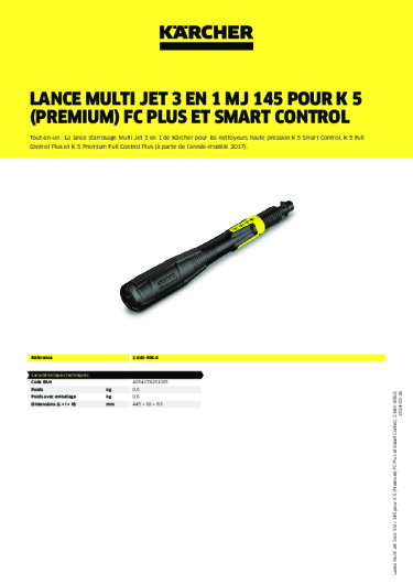 Informations sur le produit