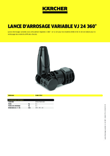 Informations sur le produit