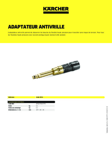 Informations sur le produit