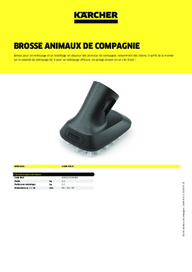 Informations sur le produit