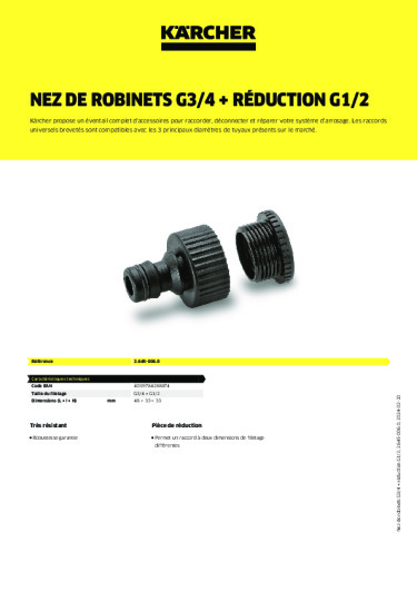 Informations sur le produit