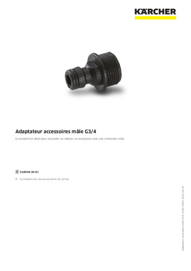 Informations sur le produit