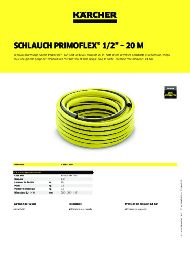 Informations sur le produit