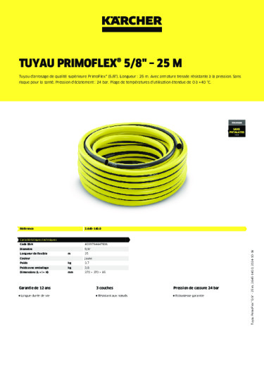 Informations sur le produit