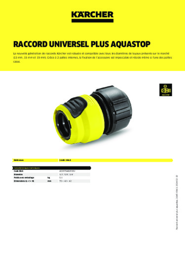 Informations sur le produit