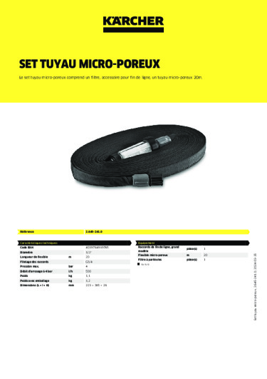 Informations sur le produit