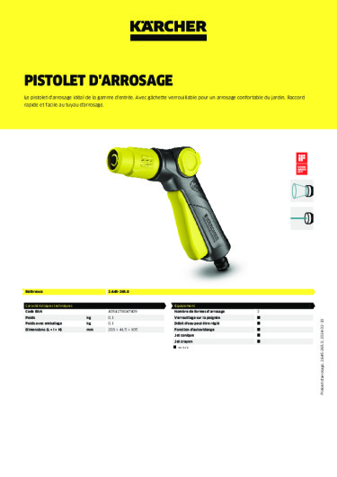 Informations sur le produit