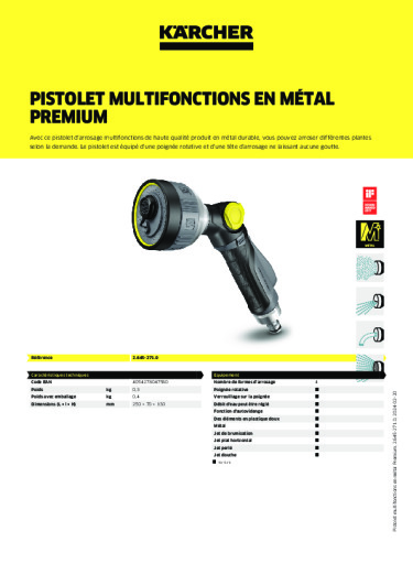 Informations sur le produit