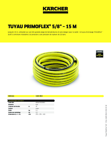 Informations sur le produit