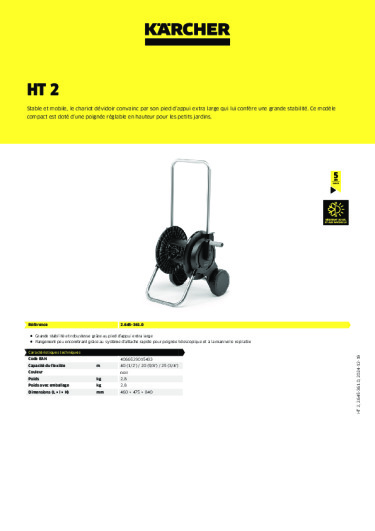 Informations sur le produit