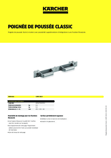 Informations sur le produit