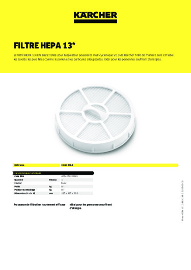 Informations sur le produit