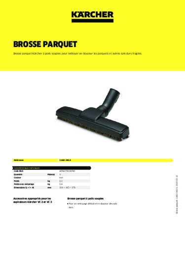 Informations sur le produit