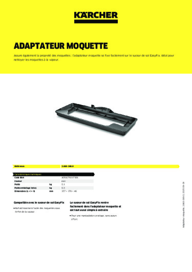 Informations sur le produit