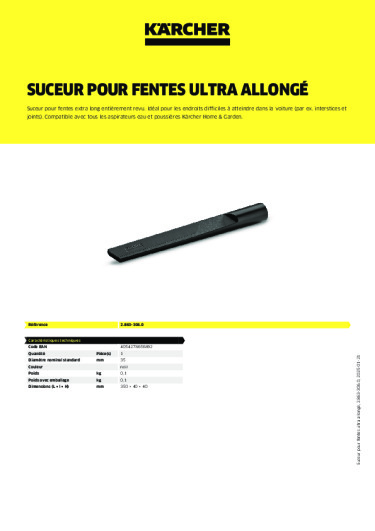 Informations sur le produit