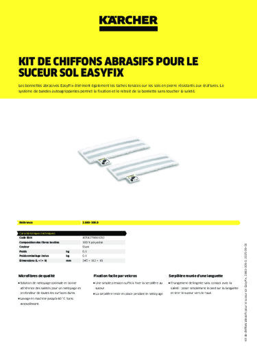 Informations sur le produit