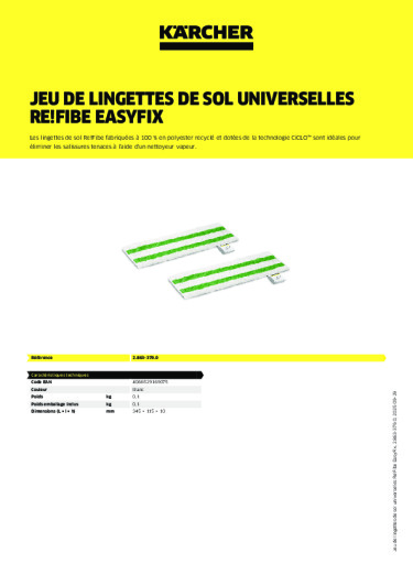 Informations sur le produit