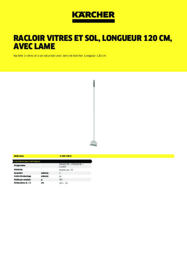 Informations sur le produit