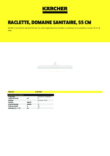 Informations sur le produit