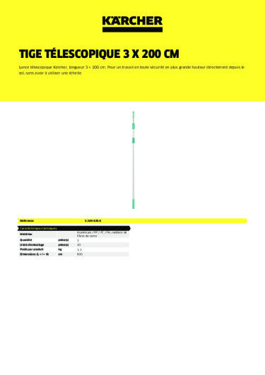 Informations sur le produit