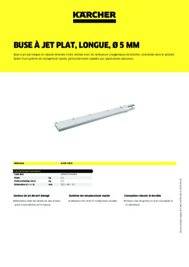 Informations sur le produit