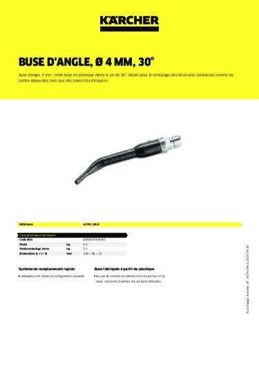 Informations sur le produit