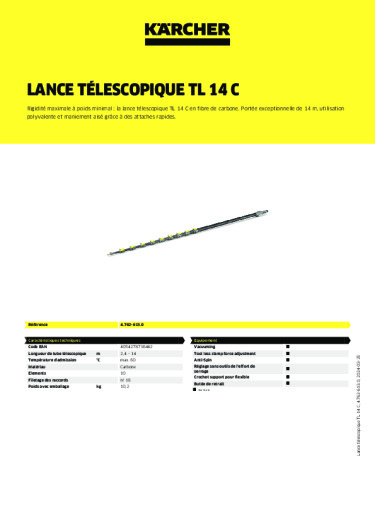 Informations sur le produit