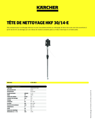 Informations sur le produit