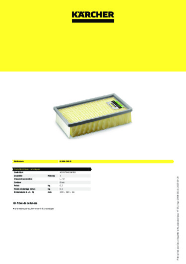 Informations sur le produit