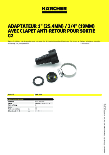 Informations sur le produit