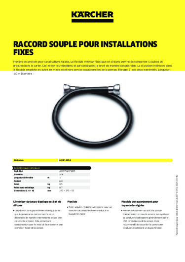 Informations sur le produit