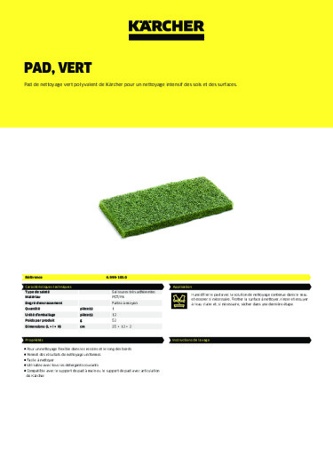 Informations sur le produit