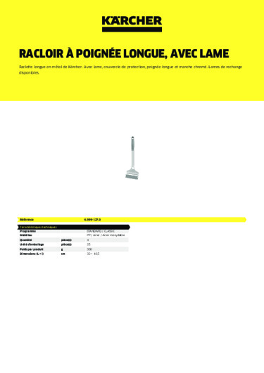 Informations sur le produit