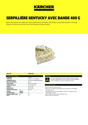 Informations sur le produit