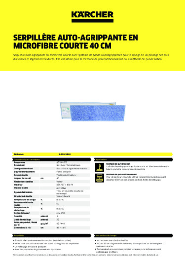 Informations sur le produit