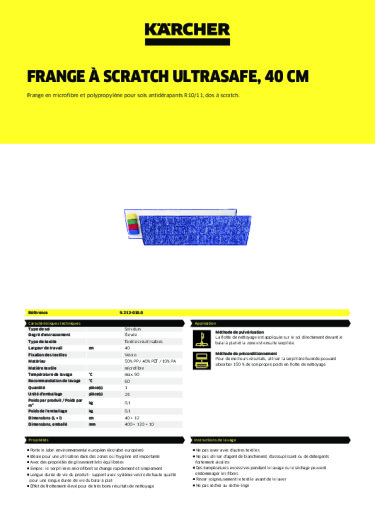 Informations sur le produit