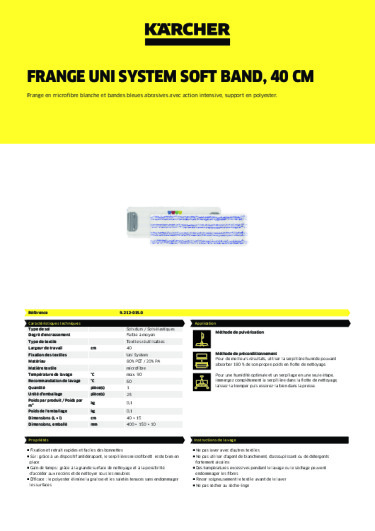 Informations sur le produit