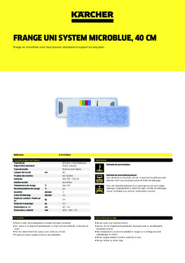 Informations sur le produit