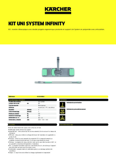 Informations sur le produit