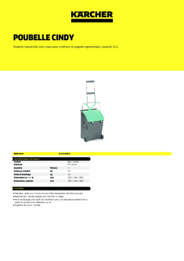 Informations sur le produit