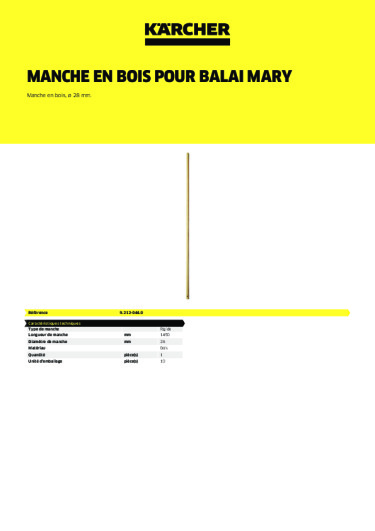 Informations sur le produit