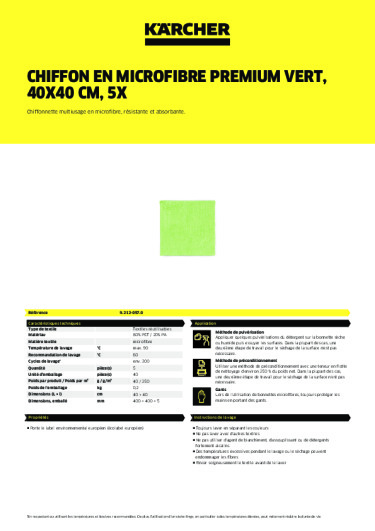 Informations sur le produit